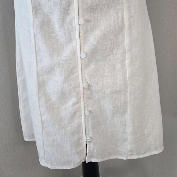 White Linen Sundress - Picture 3 of 6